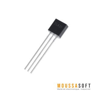 TL431 Régulateur en boîtier TO-92 pour applications électroniques Maroc.