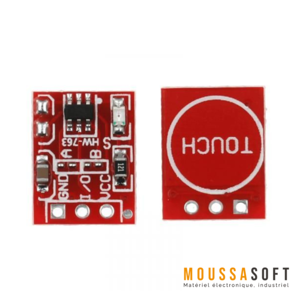 TTP223 Module Capacitif Tactile 1 BOUTTON ON/OFF pour interface tactile capacitive Maroc.