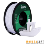 Filament 3D 1.75mm eSUN PLA+ Blanc Froid 1kg, Maroc
