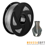 Bobine Filament 3D PLA Argent 1.75mm – 1kg pour imprimantes 3D