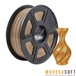 Filament 3D PLA 1.75mm Golden 1kg Fila+ Pro, Maroc