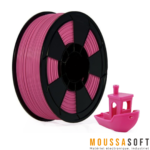 Bobine de Filament 3D PLA Rose 1.75mm – 1kg pour imprimante 3D FDM, Maroc