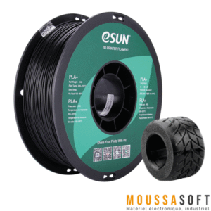 eSUN PLA+ Noir Filament 1.75mm 1kg - Finition Lisse et Durable, Maroc