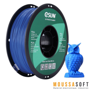 eSUN Filament 3D PLA+ Bleu, créer pour des impressions 3D détaillées et résistantes avec une finition impeccable, Maroc