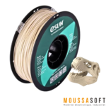 Filament 3D eSUN PLA+ Bone White 1.75mm 1kg pour des impressions 3D, Maroc
