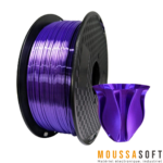 Bobine Filament 3D PLA Violet 1.75mm – 1kg pour imprimantes 3D, Maroc