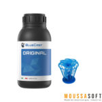 Résine BlueCast Unique+ Calcinable pour bijouterie et impression 3D Maroc.