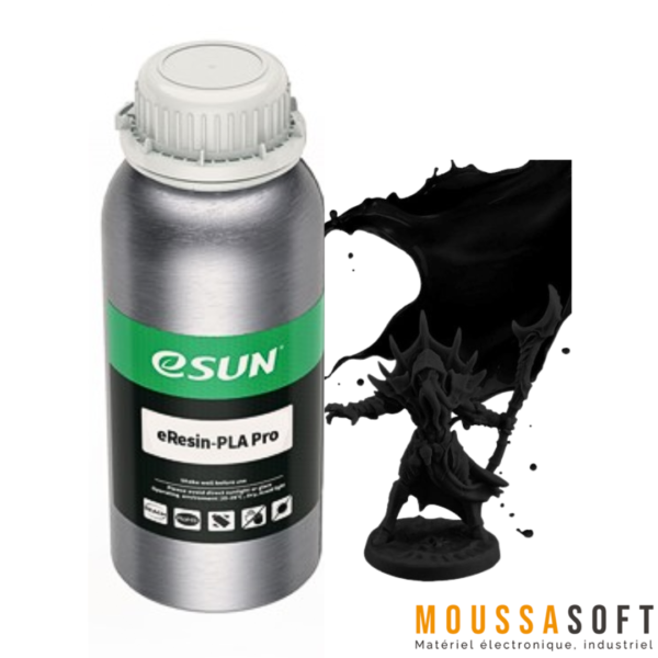eResin PLA PRO Noir 1000ml vente au Maroc.