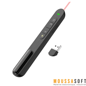 Pointeur laser sans fil PP-927 ergonomique pour conférences et cours, au Maroc