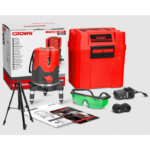 Niveau Laser Vert Horizontal Vertical Trépied Crown CT44023