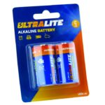 Piles Ultralite Alcalines C LR14 1,5V 2 Pièces
