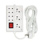 Bloc Multiprises 7 Prises 1.5m Blanc