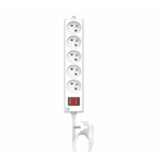 Multiprise 5x2P+T Câble 1,5m Blanc