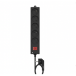 Bloc Multiprises 5 Postes Noir L3 3m