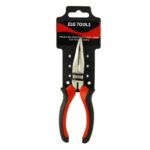 Pince bec demi-ronds coudées 160mm acier