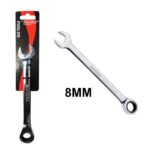 Clé mixte à cliquet 101902 acier chromé vanadium