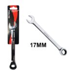 Clé mixte à cliquet 101911 acier forgé chromé