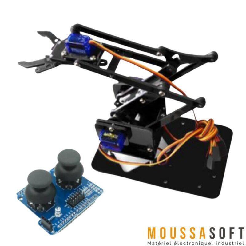 Bras Arduino Bras Robotique 4 DOF avec Module Double Joystick - Moussasoft