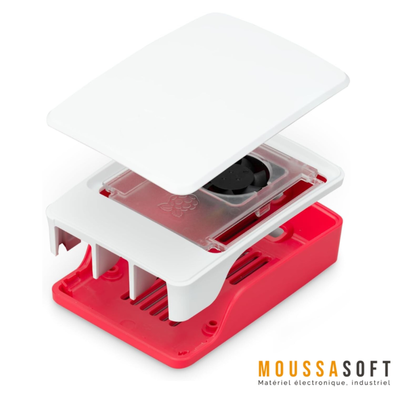 Boitier Officiel pour Raspberry Pi 5 avec Ventilateur