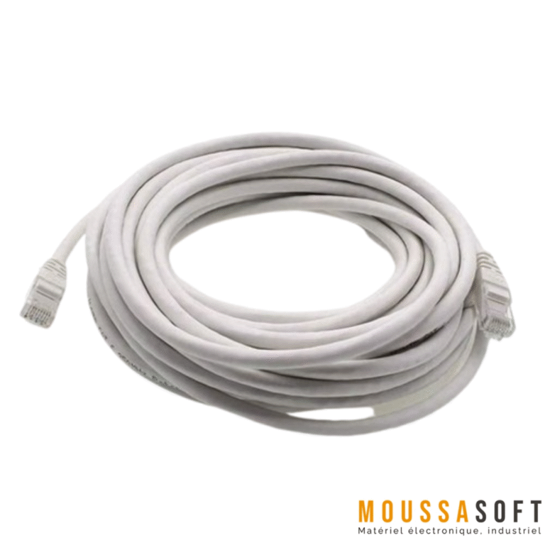 Fil Reseau Câble Réseau Ethernet RJ45 CAT5 – 1.5m - Moussasoft