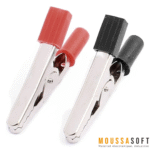 Pince Crocodile 55 mm – Noir et Rouge