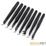 Kit de 8 pinces à brucelles en plastique – Précision